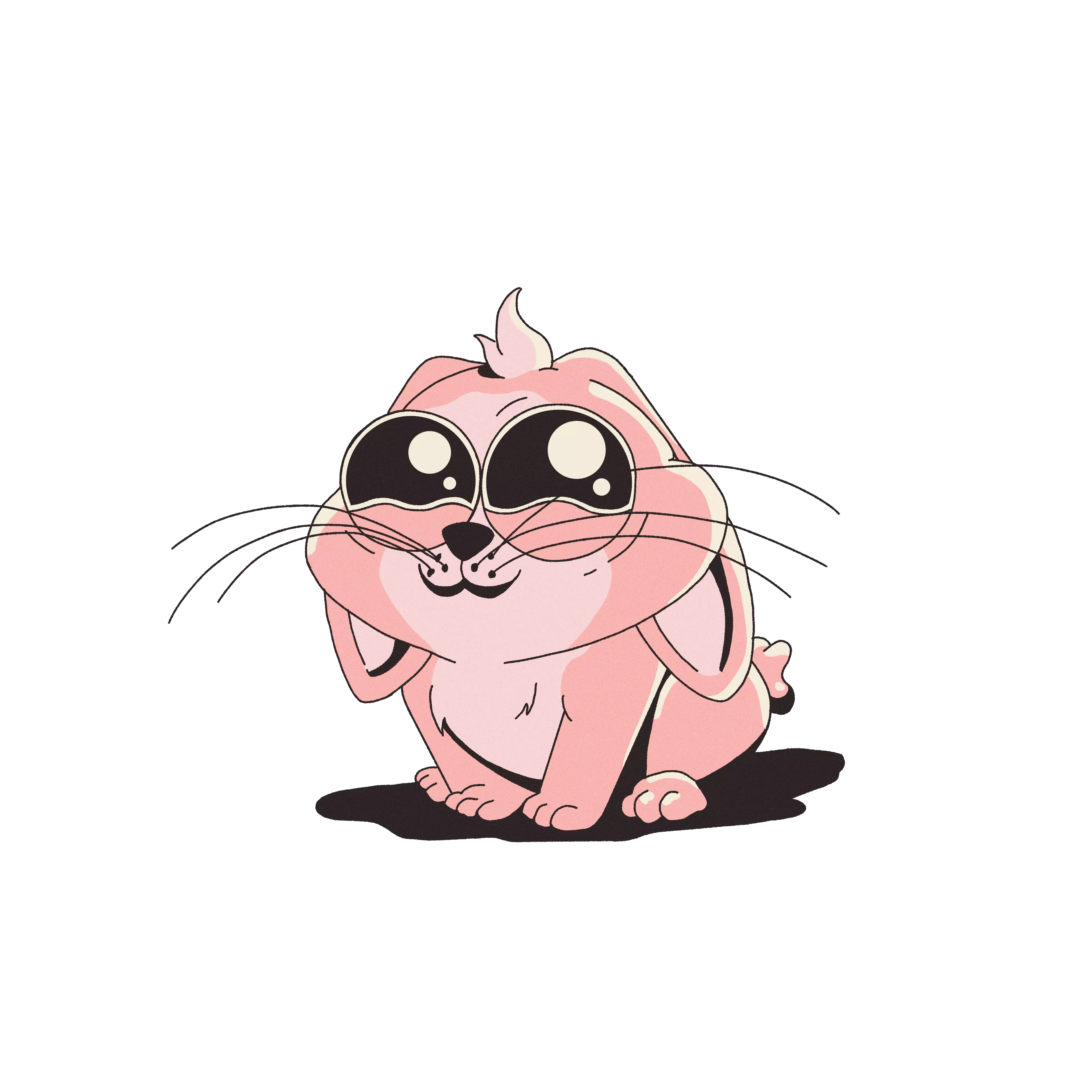 ARMACHILLO, Isolated, Bunny, Cute, 1x1
